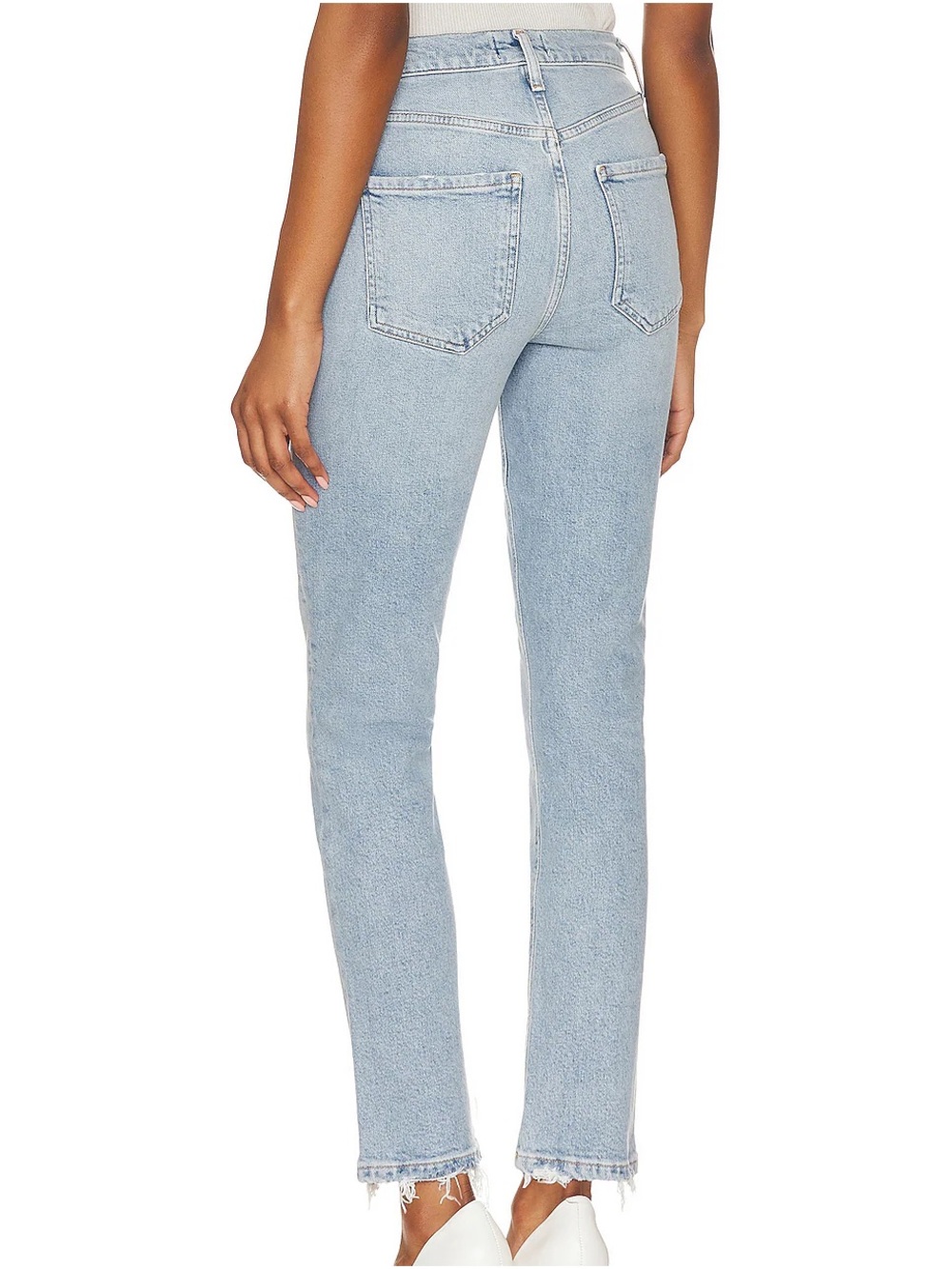 Agolde Riley High Rise Straight Crop Jeans - Picture 3 of 8